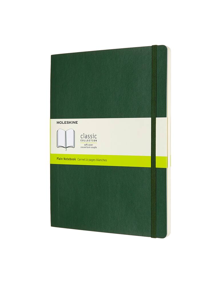 rinascente Moleskine Taccuino Classic a pagine bianche XL con copertina morbida - Verde
