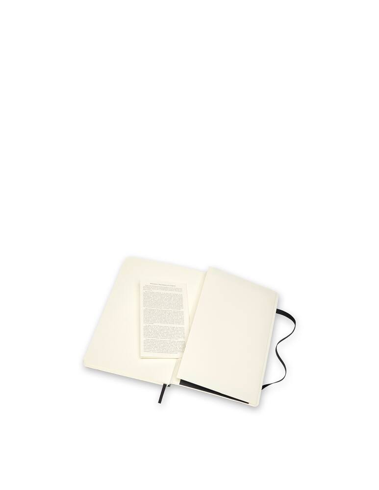 rinascente Moleskine Classic leather notebook Large ruled soft - black