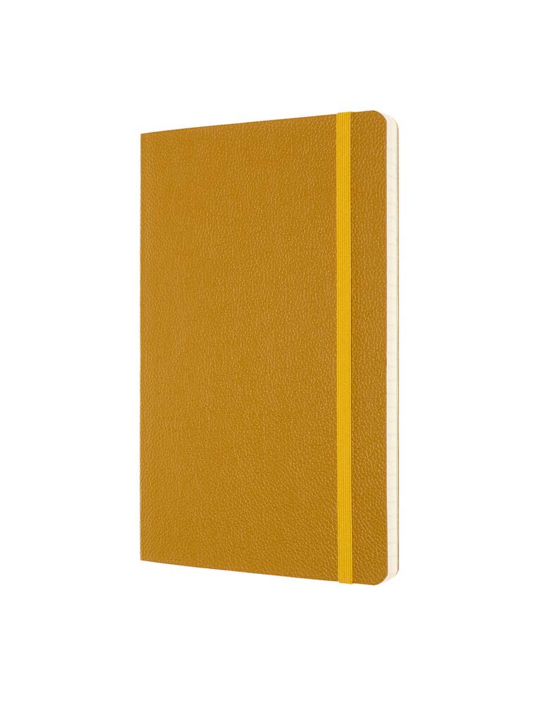 rinascente Moleskine Classic leather notebook Large ruled soft - yellow
