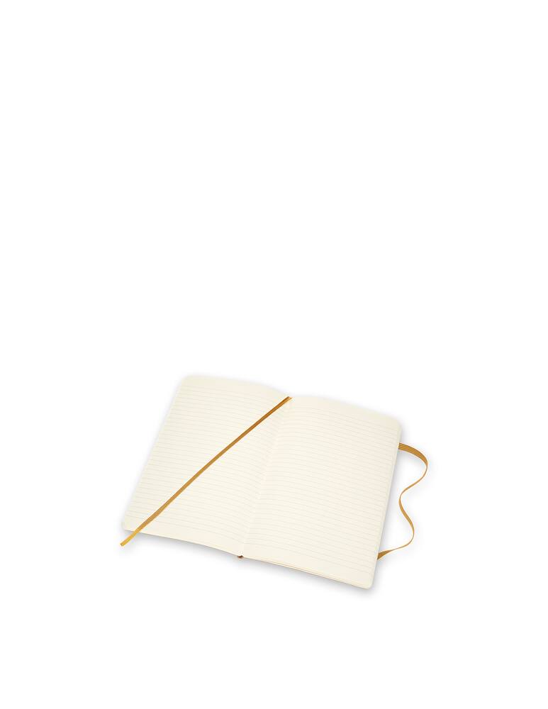 rinascente Moleskine Classic leather notebook Large ruled soft - yellow