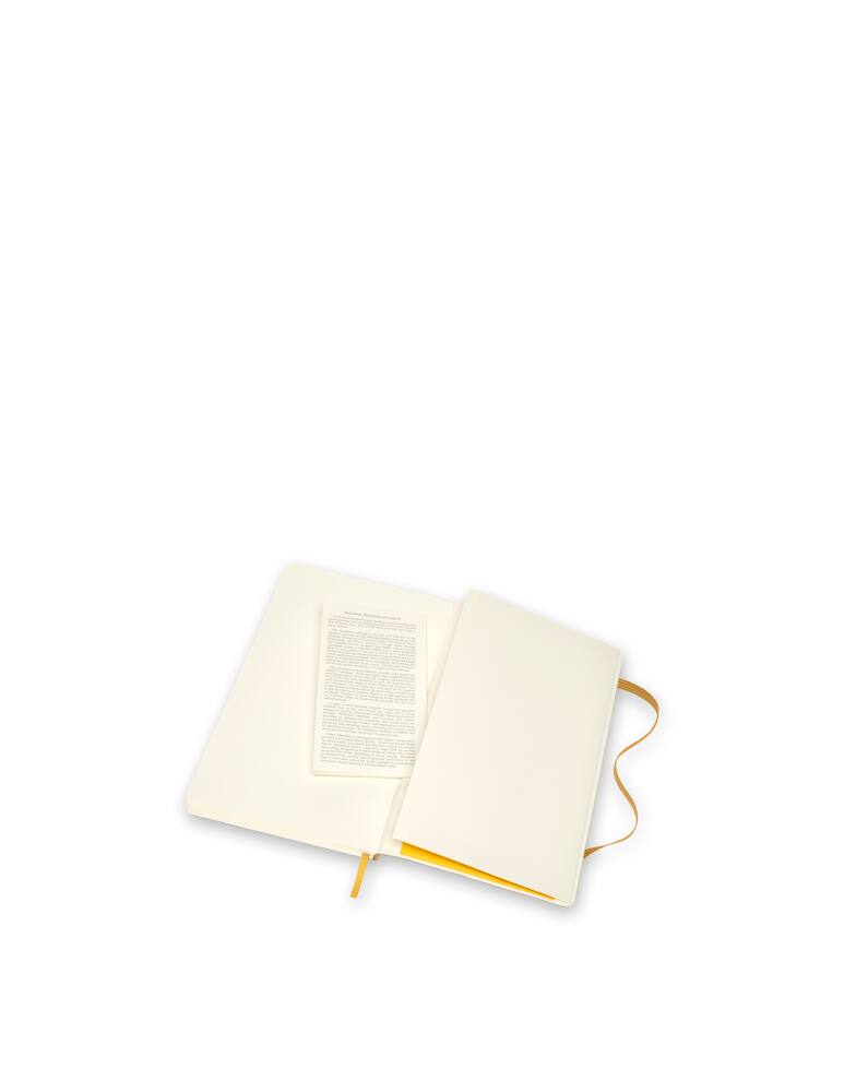 rinascente Moleskine Classic leather notebook Large ruled soft - yellow