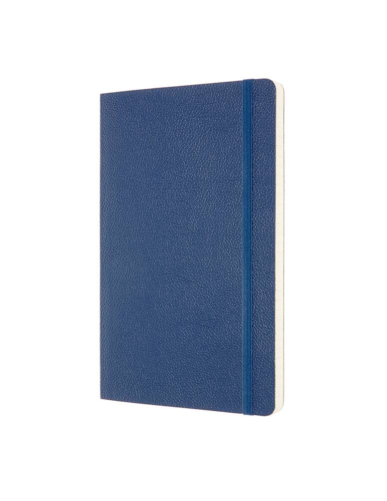 rinascente Moleskine Classic leather notebook Large ruled soft - blue