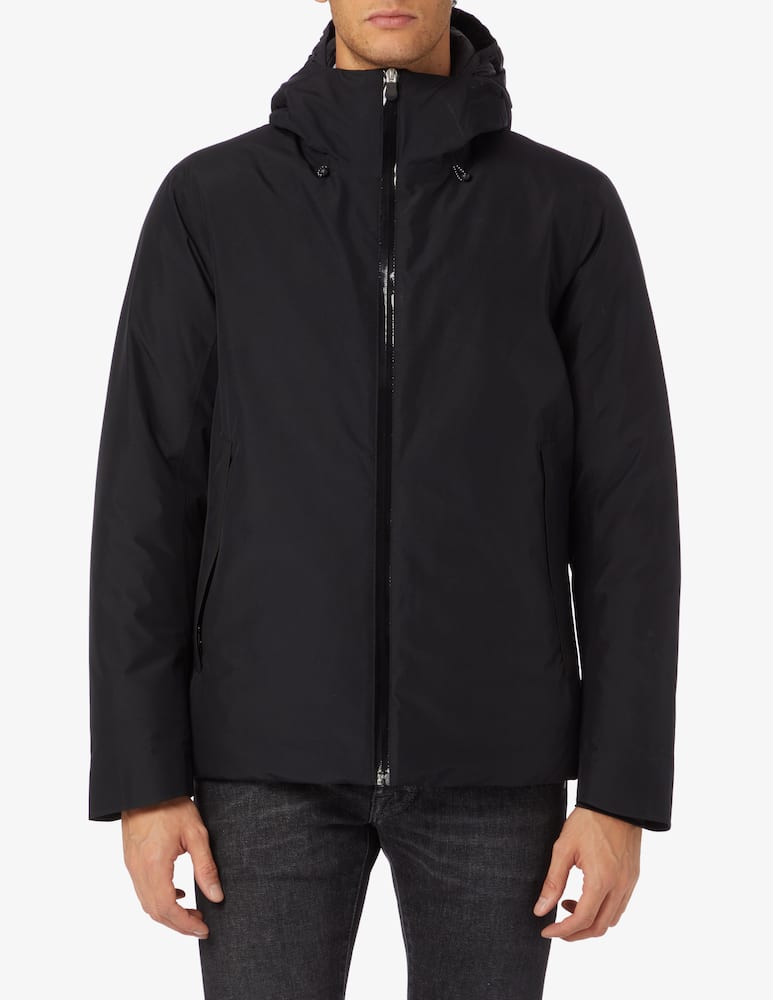 Save The Duck Hooded short gore-tex jacket - Black - picture 1 Save The Duck Hooded short gore-tex jacket - Black - picture 1