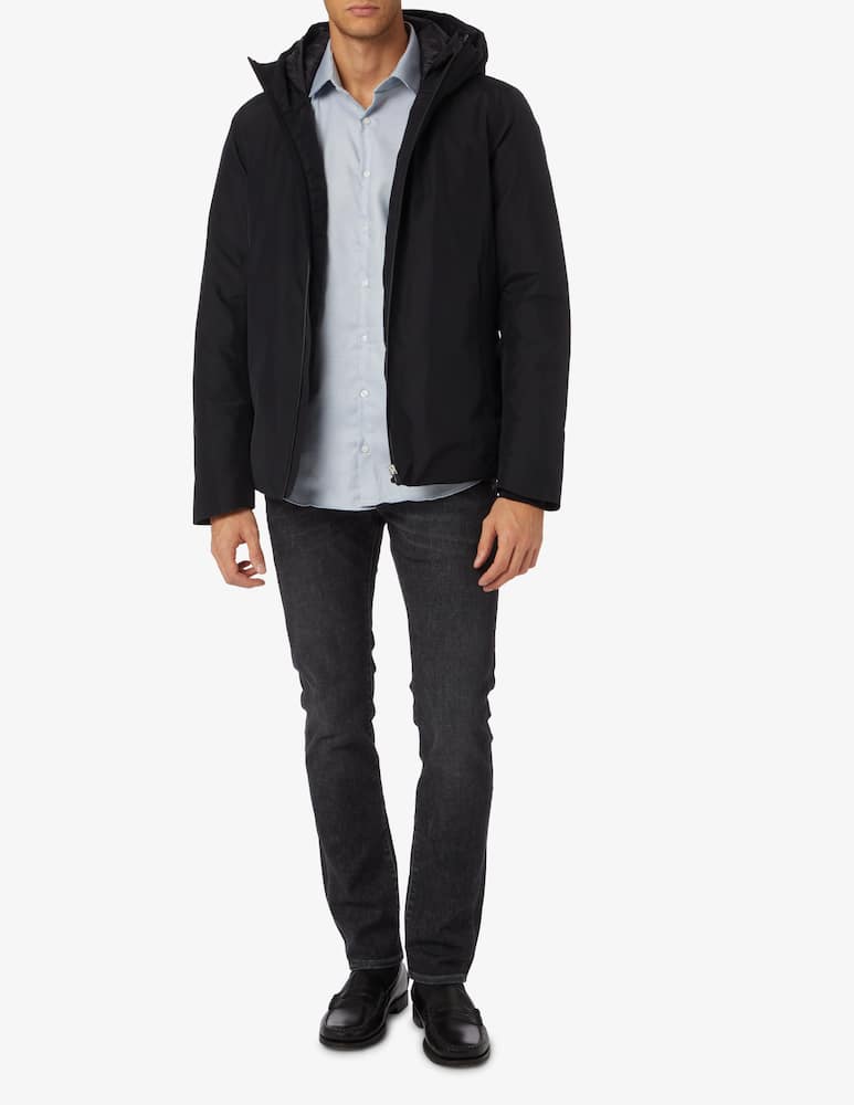 rinascente Save The Duck Giacca con cappuccio in gore-tex corto - Nero