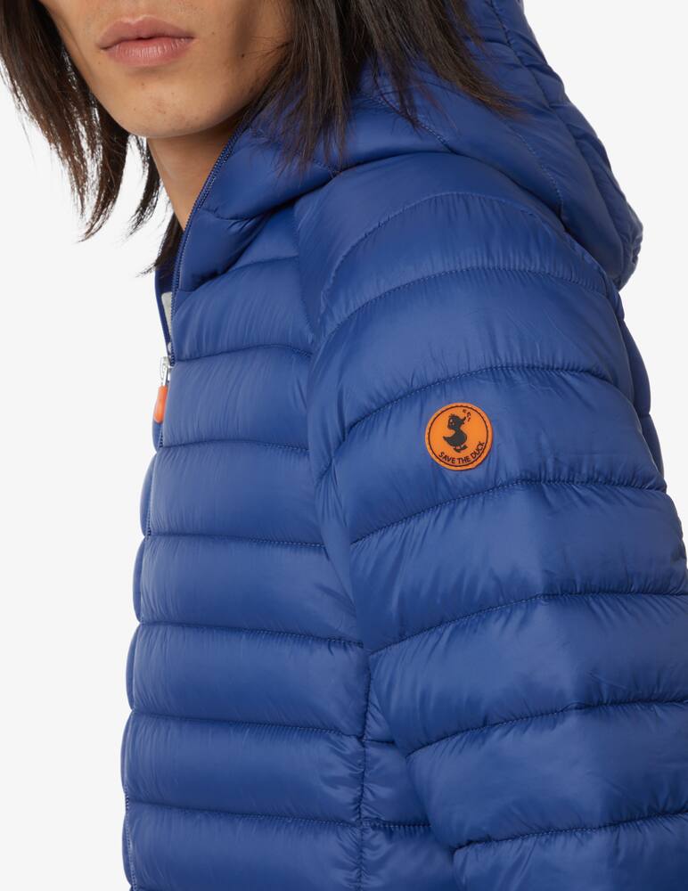 rinascente Save The Duck 100g basic hooded jacket - Blue