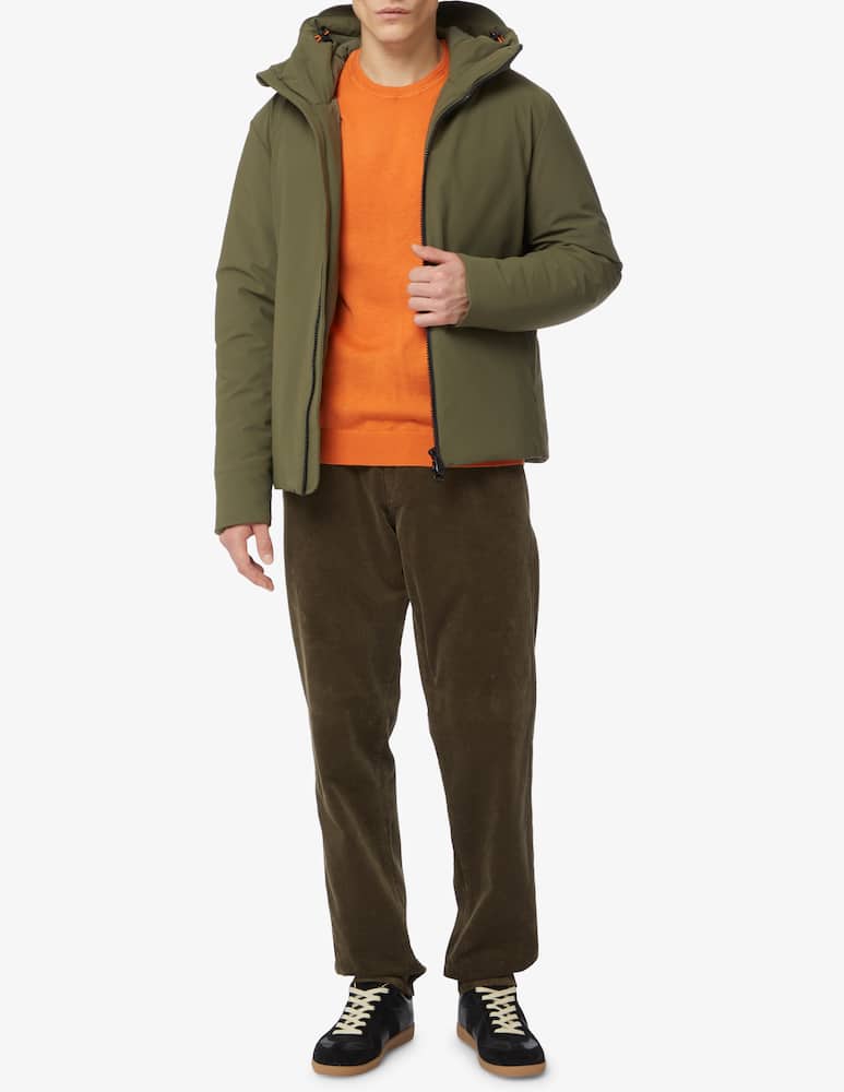 rinascente Save The Duck Giacca con cappuccio softshell corto - Verde