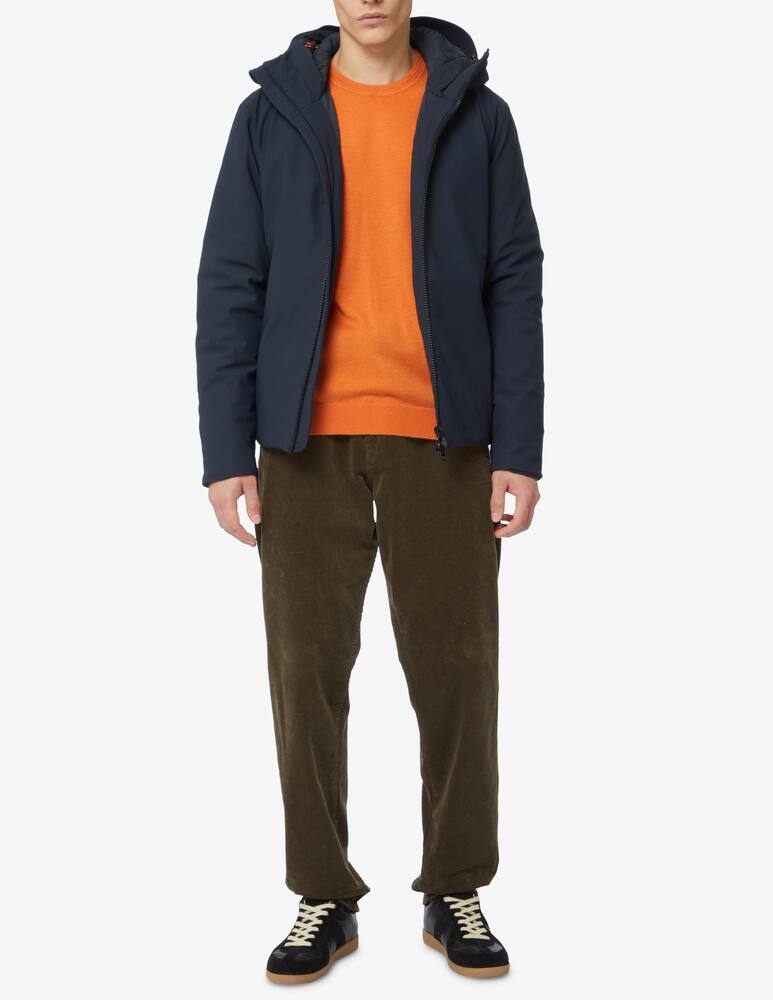 rinascente Save The Duck Giacca con cappuccio softshell corto - Blu