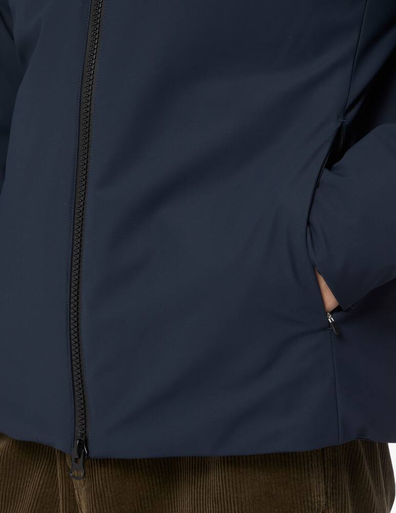 rinascente Save The Duck Giacca con cappuccio softshell corto - Blu