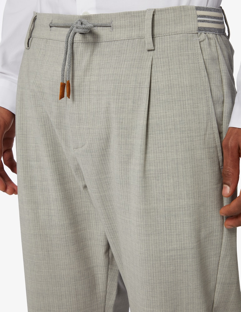 rinascente Eleventy Stripes stretch jogger trousers 