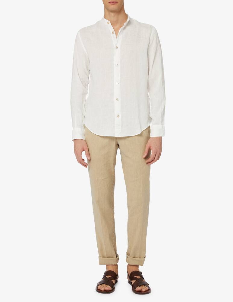 rinascente Eleventy Linen corean shirt 