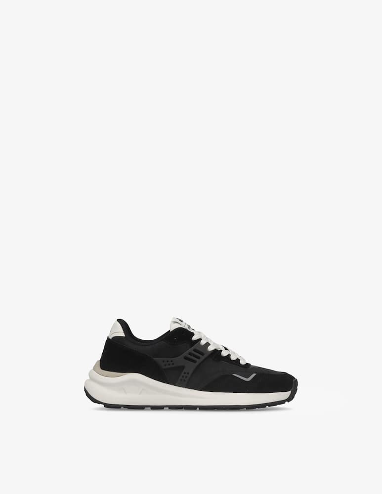 rinascente Ellesse Jamar nylon  and suede sneakers