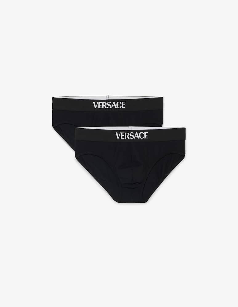 rinascente Versace Slip bi-pack logo Versace