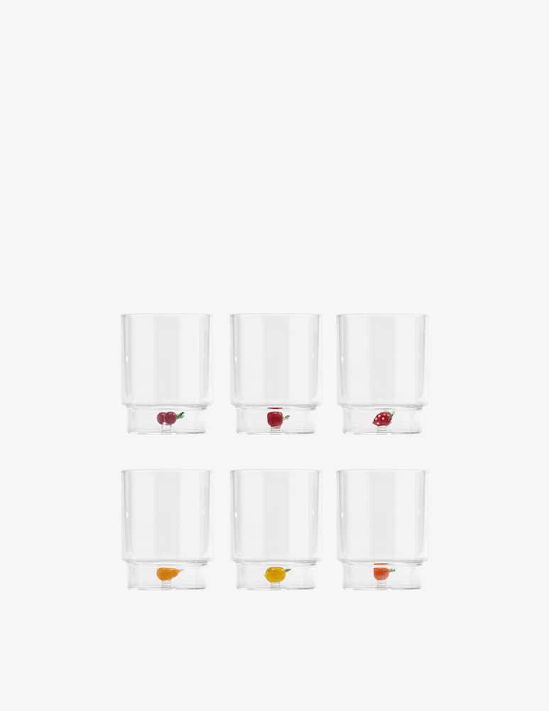 rinascente Zafferano 6 Assorted Fruit Bowl Tumblers