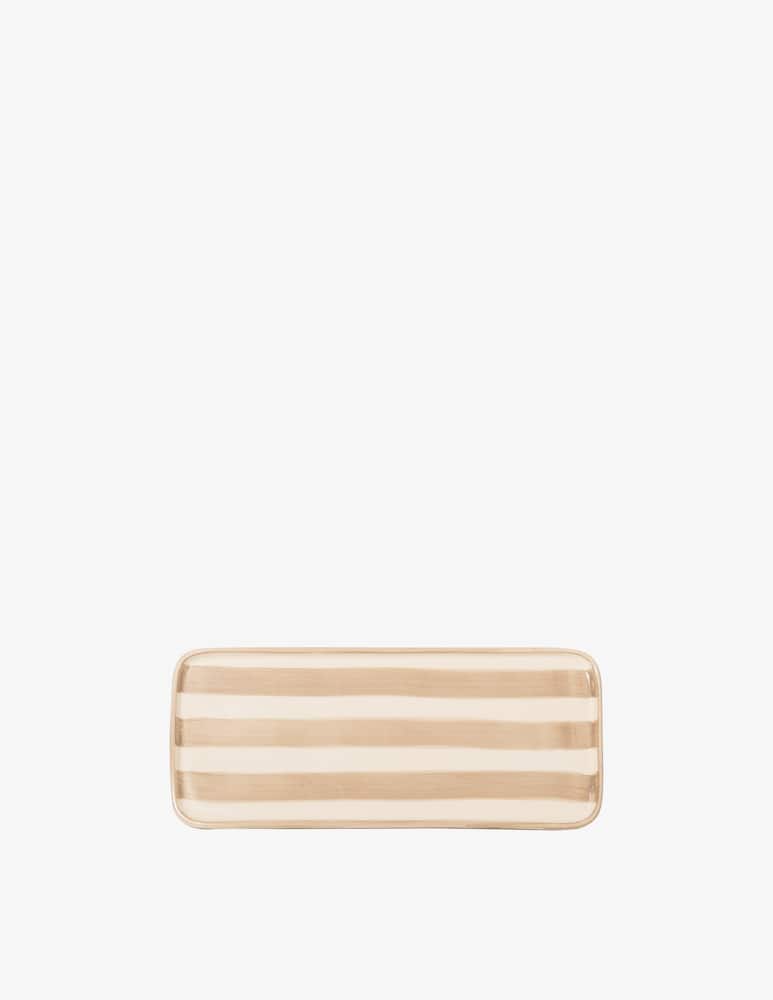Zafferano Piatto Rettangolare Lido Righe Set 2 Pz - immagine 1 Zafferano Piatto Rettangolare Lido Righe Set 2 Pz - immagine 1