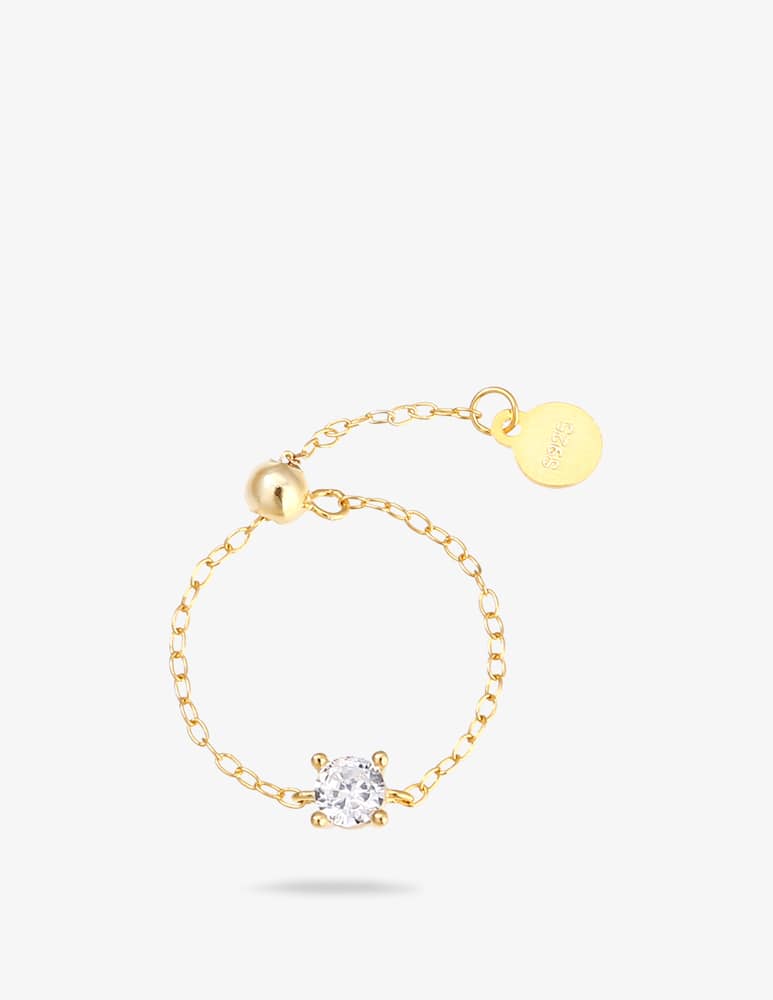 rinascente MAISON GIOIELLI FIRENZE Chain zircon ring