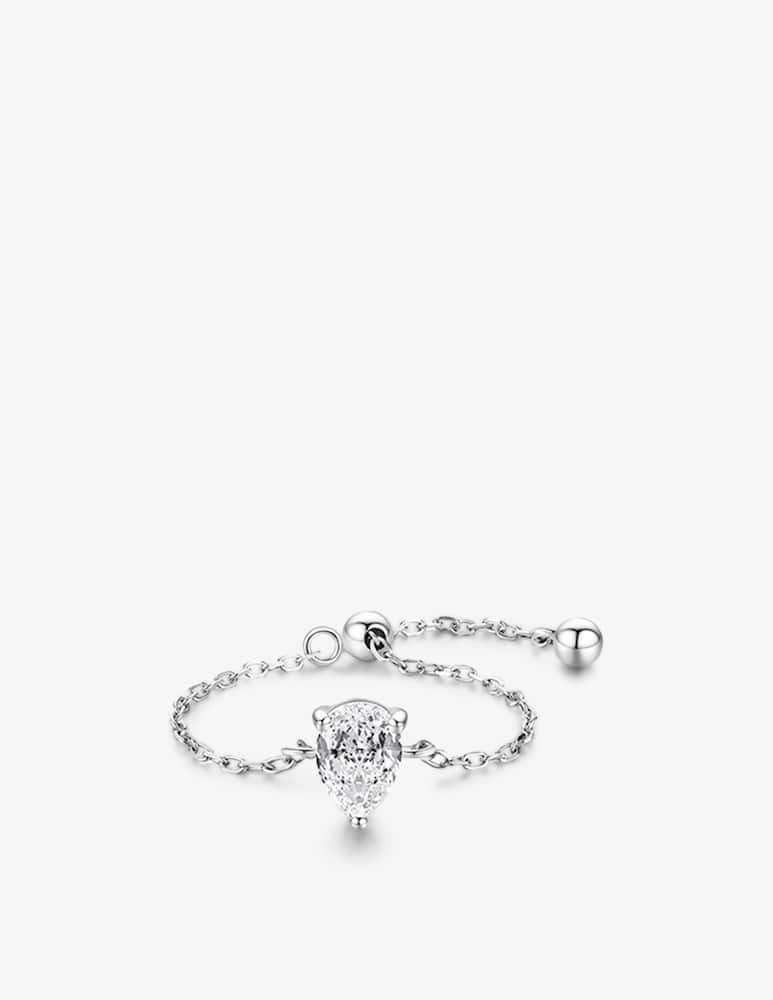 MAISON GIOIELLI FIRENZE Anello catenina goccia silver - immagine 1 MAISON GIOIELLI FIRENZE Anello catenina goccia silver - immagine 1