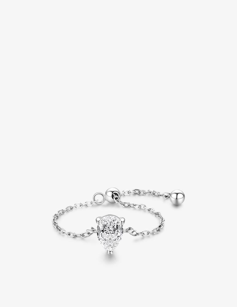 rinascente MAISON GIOIELLI FIRENZE Anello catenina goccia silver