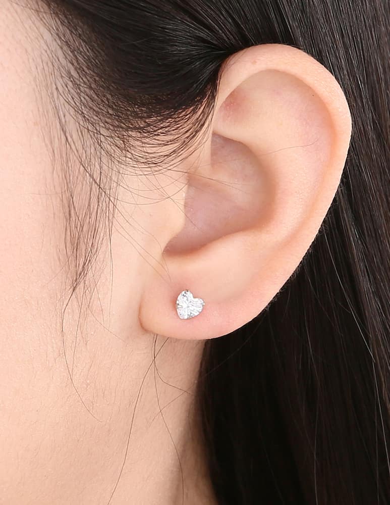 MAISON GIOIELLI FIRENZE Heart Medium stud earrings - picture 2 MAISON GIOIELLI FIRENZE Heart Medium stud earrings - picture 2