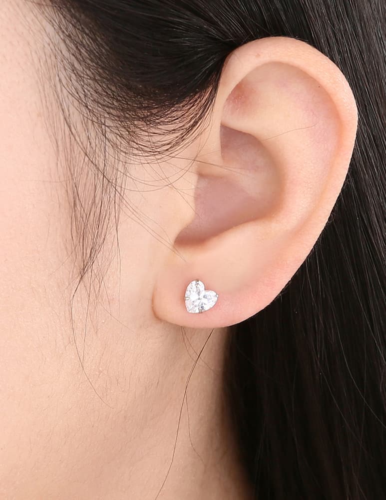 MAISON GIOIELLI FIRENZE Heart stud earrings - picture 2 MAISON GIOIELLI FIRENZE Heart stud earrings - picture 2
