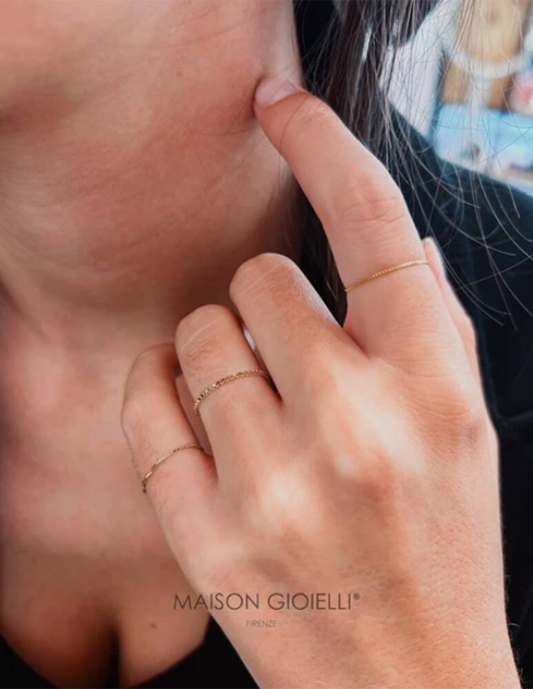 rinascente MAISON GIOIELLI FIRENZE Veneziana gold ring