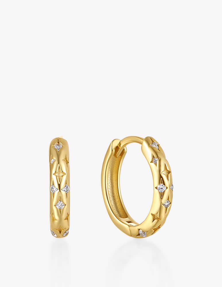 rinascente MAISON GIOIELLI FIRENZE Starry hoop earrings