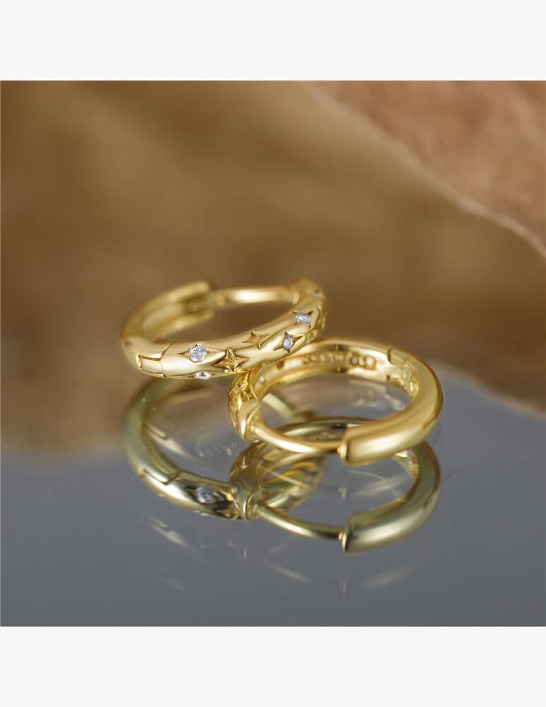 rinascente MAISON GIOIELLI FIRENZE Starry hoop earrings