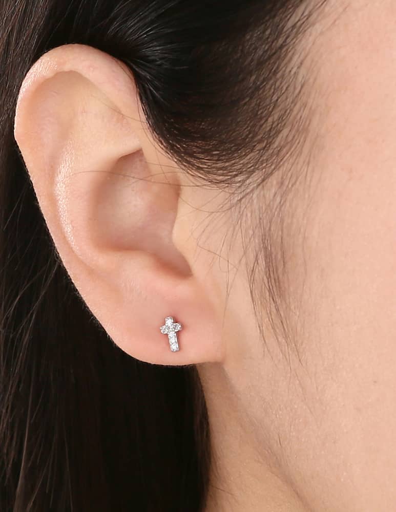 MAISON GIOIELLI FIRENZE Cross stud earring - picture 2 MAISON GIOIELLI FIRENZE Cross stud earring - picture 2