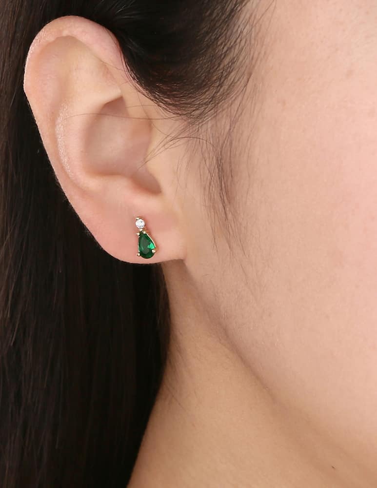 MAISON GIOIELLI FIRENZE Emerald teardrop earrings - picture 2 MAISON GIOIELLI FIRENZE Emerald teardrop earrings - picture 2
