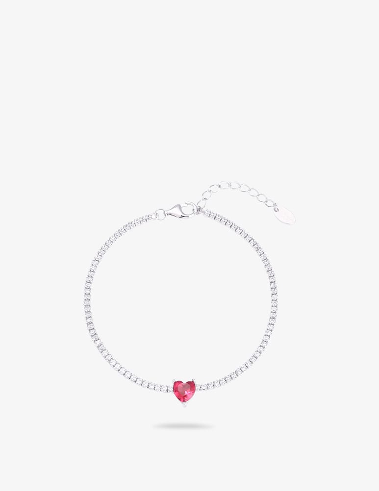 rinascente MAISON GIOIELLI FIRENZE Tennis bracelet Heart ruby