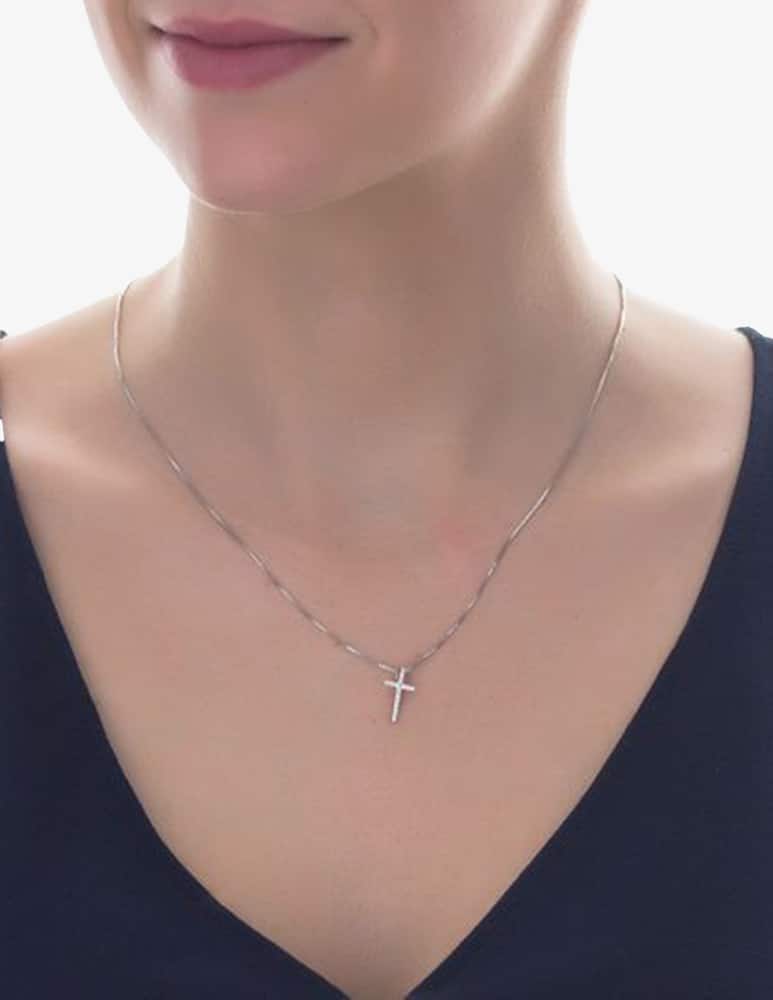 MAISON GIOIELLI FIRENZE Collana con croce zirconia - immagine 2 MAISON GIOIELLI FIRENZE Collana con croce zirconia - immagine 2