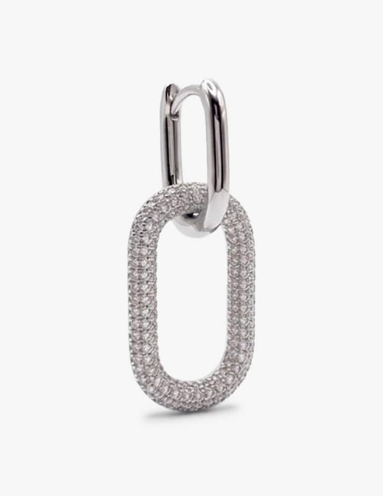 MAISON GIOIELLI FIRENZE Monorecchino ovale pavé - immagine 1 MAISON GIOIELLI FIRENZE Monorecchino ovale pavé - immagine 1
