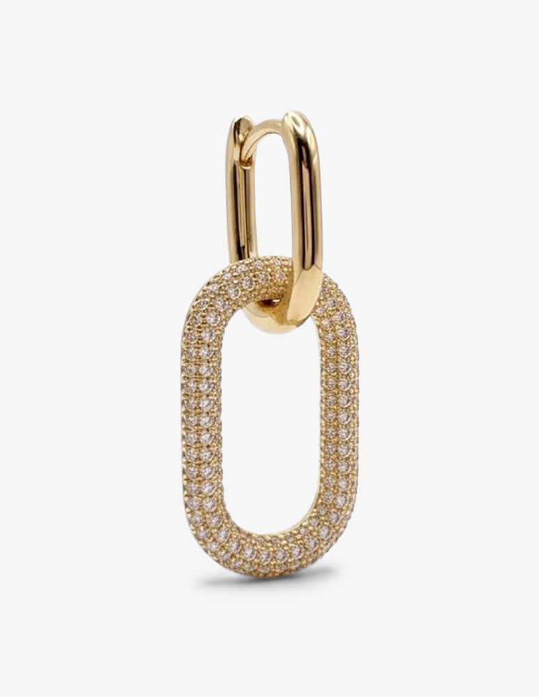 rinascente MAISON GIOIELLI FIRENZE Oval link single earring