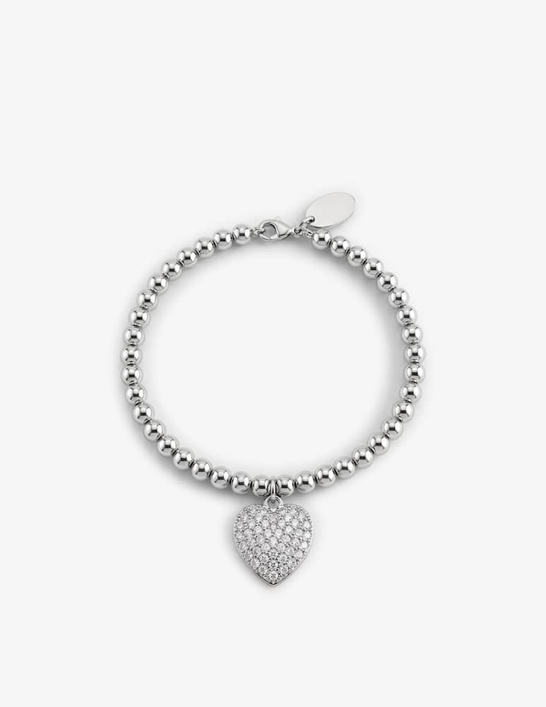 MAISON GIOIELLI FIRENZE Beaded heart pendant bracelet - picture 1