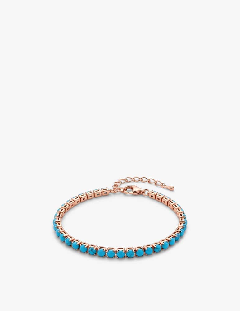 rinascente MAISON GIOIELLI FIRENZE Tennis zircon turquoise bracelet