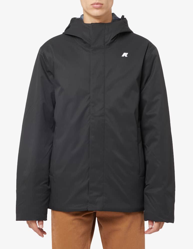 K-Way Giacca con cappuccio jacko twill marmotta - immagine 1 K-Way Giacca con cappuccio jacko twill marmotta - immagine 1