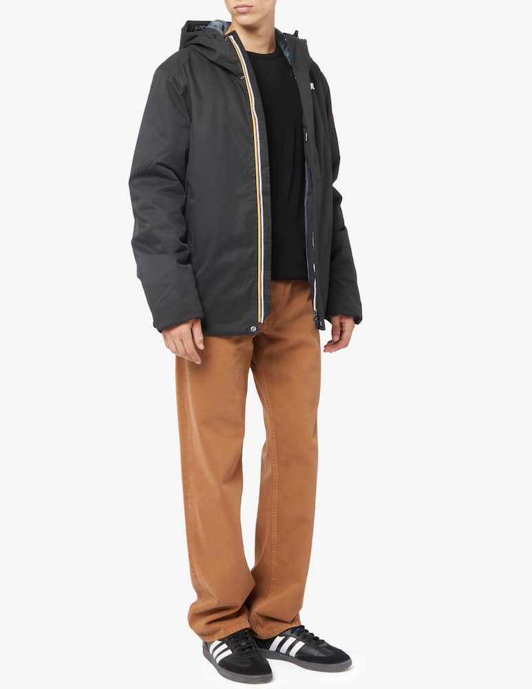 K-Way Giacca con cappuccio jacko twill marmotta - immagine 2 K-Way Giacca con cappuccio jacko twill marmotta - immagine 2