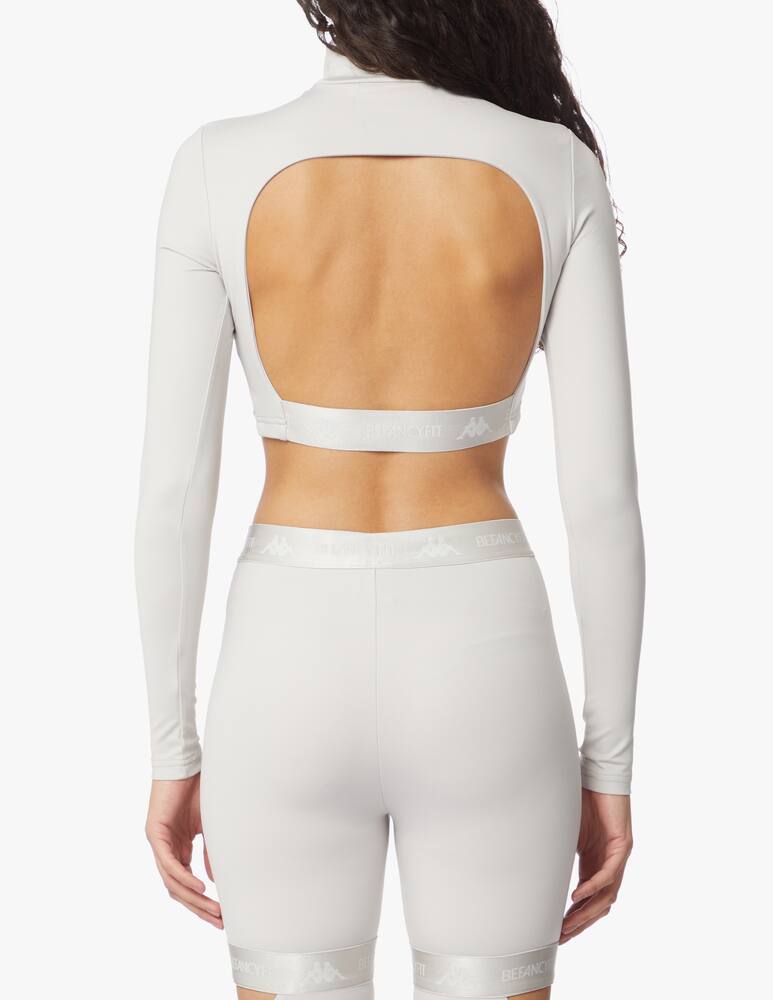 Kappa x Befancyfit Top a manica lunga Belize - grigio - immagine 3