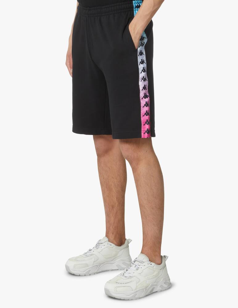 rinascente Kappa Degrade tape cotton short - black