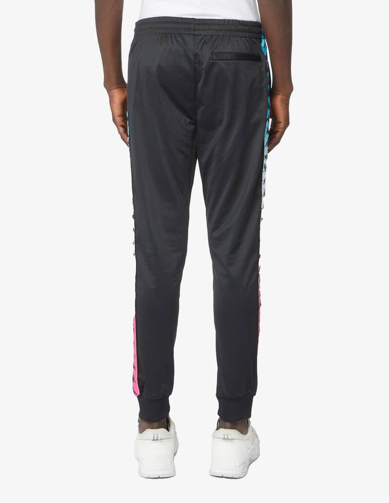 rinascente Kappa Pantalone acetato banda degrade - nero