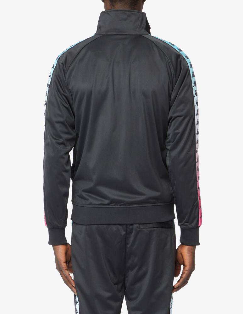 rinascente Kappa Degrade tape acetate tape fzip sweatshirt - black