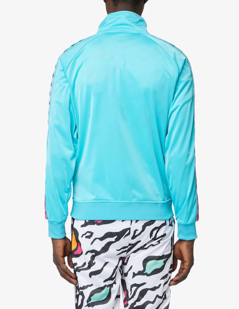 rinascente Kappa Degrade tape acetate tape fzip sweatshirt - light blue