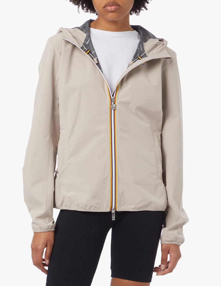 K-Way Lily Stretch Dot lightweight jacket - beige - picture 1 K-Way Lily Stretch Dot lightweight jacket - beige - picture 1