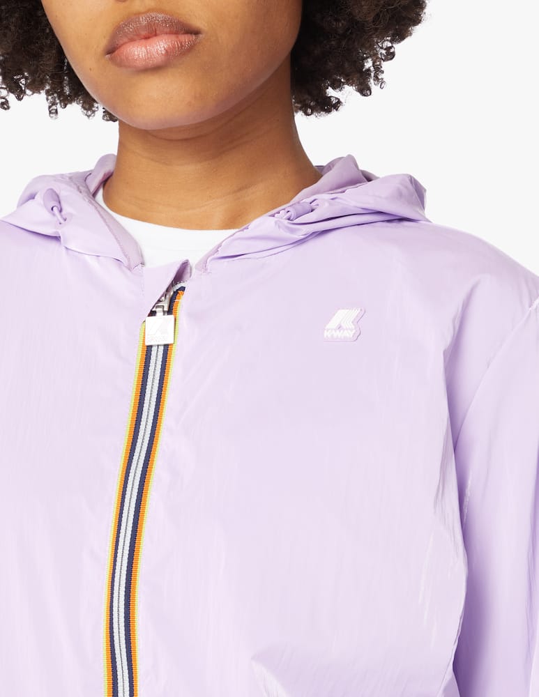 rinascente K-Way Lily Double Petal Velvet lightweight jacket - lilac