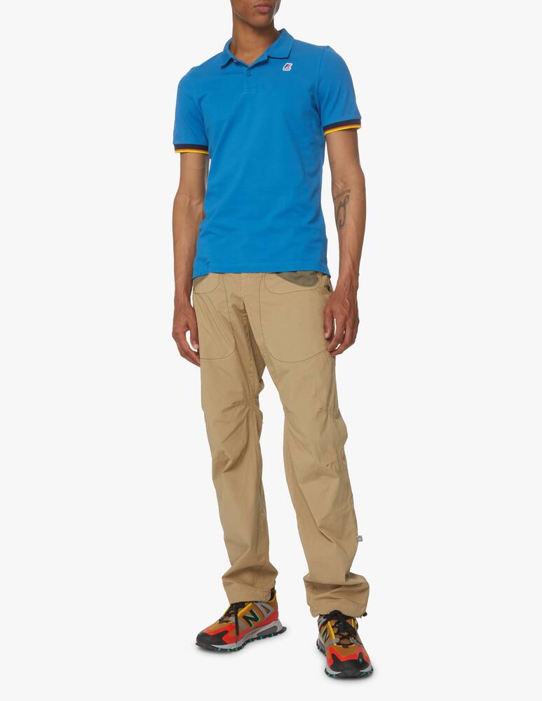 rinascente K-Way Polo manica corta vincent contrasti - azzurro