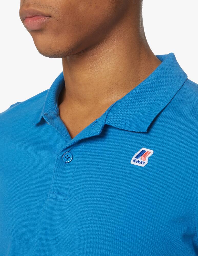 rinascente K-Way Polo manica corta vincent contrasti - azzurro