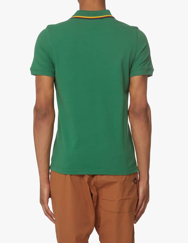 rinascente K-Way Jude striped polo - green