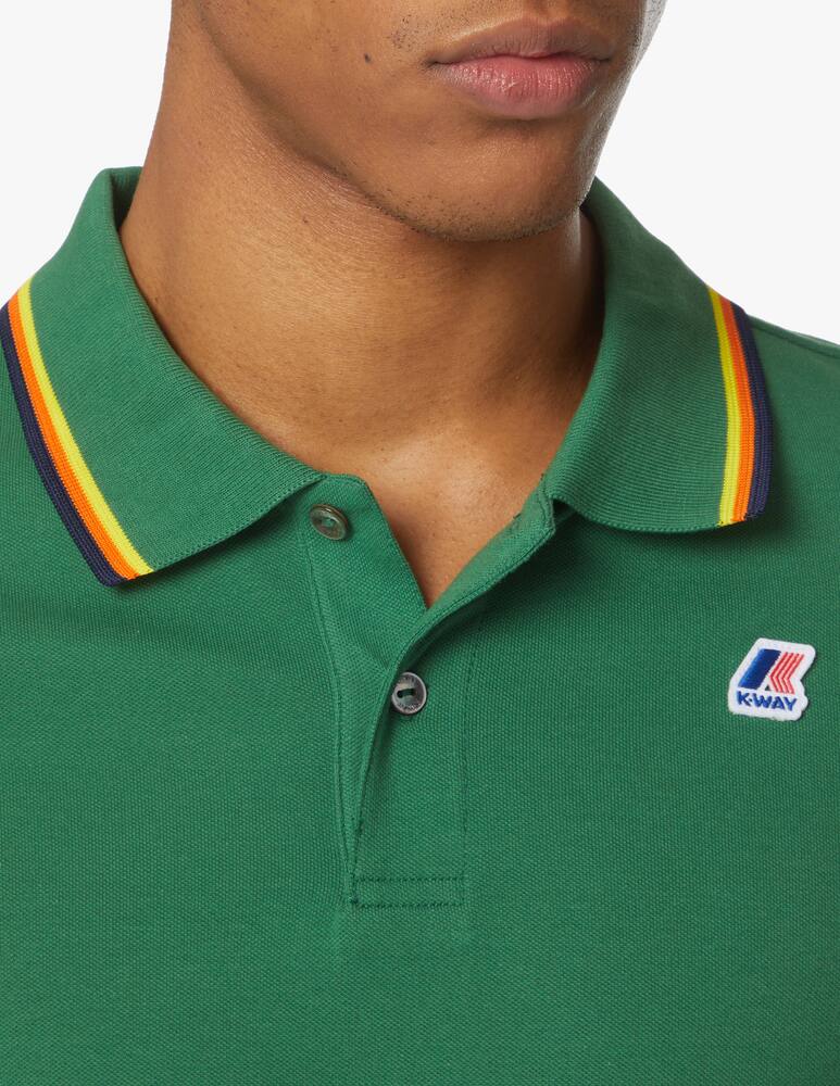 rinascente K-Way Jude striped polo - green