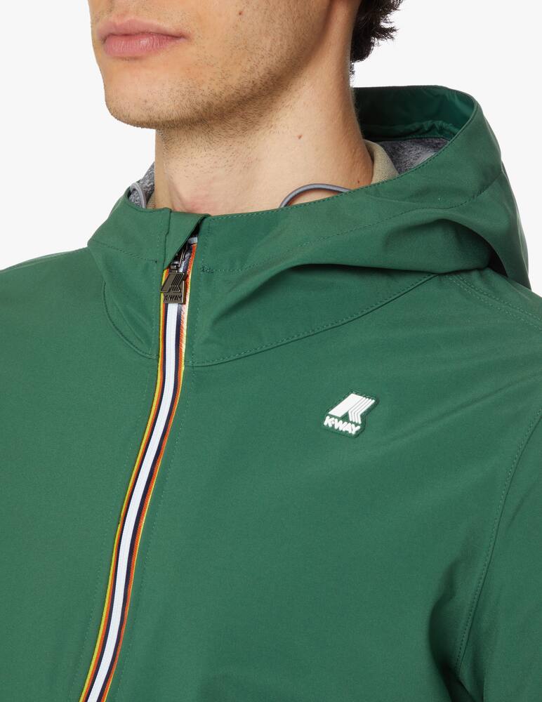 rinascente K-Way Bonded jersey hooded jacket - green