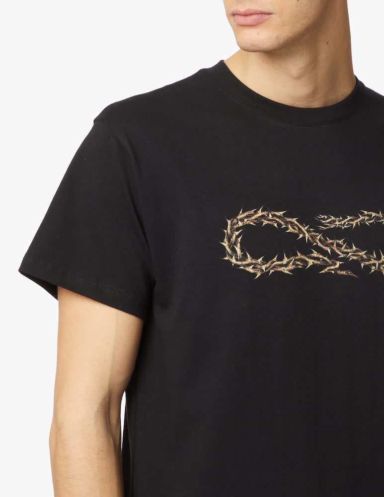 rinascente Propaganda Maglietta manica corta logo spine - nero