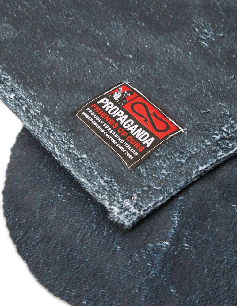 rinascente Propaganda Logo beach towel - black